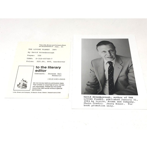 (Salesman Edition/ARC) The Living Planet by David Attenborough Paperwork & Photo - Picture 2 of 9